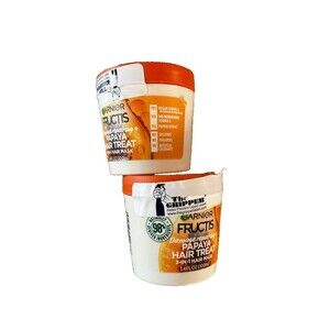 New Garnier Fructis Damage Repairing Treat Hair Mask Papaya Extract 3.4oz 2 Pack